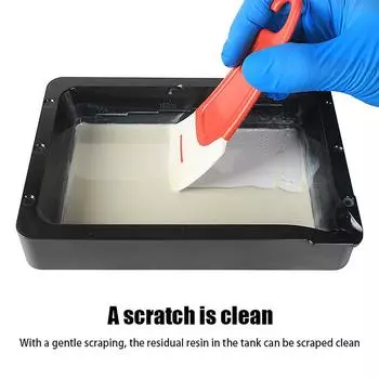 Аксессуары для 3D-принтера с полимерной смолой 2 шт. Силиконовый шпатель для удаления смолы при 3D-печати: Необходимый инструмент для 3D-принтера для переноса смолы
