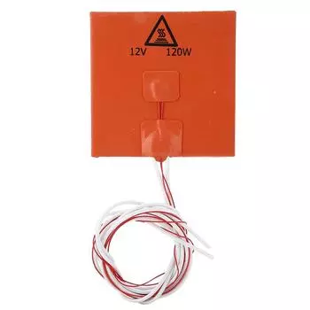 Аксессуары для 3D-принтера Силиконовая грелка для подогрева стола (12В 120Вт 120*120мм)