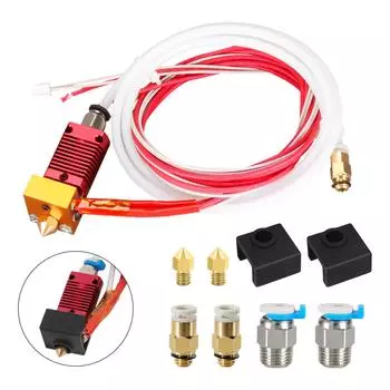 Аксессуары для 3D-принтеров Новая печатающая головка CR10 силиконовый чехол нагреваемый алюминиевый блок экструдера сопло удаленное сопло One Size красный