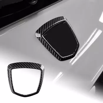 Аксессуары для Airspeed Abarth 595 595C 695 500, жесткие детали из углеродного волокна для экстерьера, наклейка с логотипом автомобиля, устойчивая к царапинам, нарядная