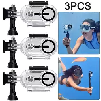 Аксессуары для экшн-камер 40-метровое водонепроницаемое оптическое закаленное стекло для Insta360 Go3