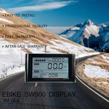 Аксессуары для электровелосипедов LCD-SW900 LCD Instrument Protocol Assist 24-72V YF Driving Waterpr I4W8 black-5pin