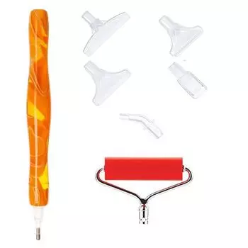 Аксессуары для алмазной вышивки Ручки для точечной выкладки Блестящие алмазы Ролик для алмазной вышивки Вышивка крестом Yellow