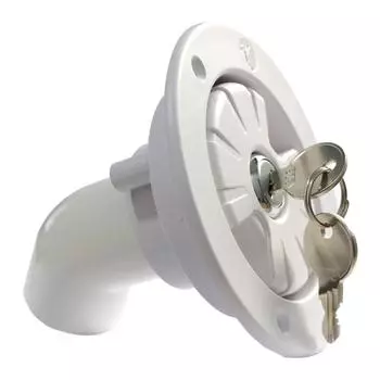 Аксессуары для автофургонов, гравитационный люк для наполнения пресной воды, впускной фильтр, запираемый для модифицированного прицепа для лодки, кемпера белый