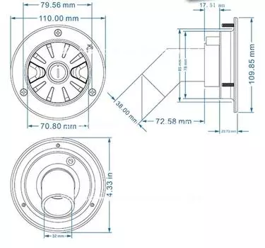 Аксессуары для автофургонов, люк для заливки пресной воды, запираемый на замок, для автофургонов, лодок, кемперов, прицепов, белых караванов CHINA