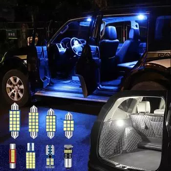 Аксессуары для автомобильных светодиодных фонарей для VW Golf 3 4 5 6 7 MK5 MK6 MK7 Passat B5 B6 B7 B8 POLO 9N 6R 6C Scirocco R Tiguan Touran Touareg 7L Polo 9N 9N3 -8pcs синий