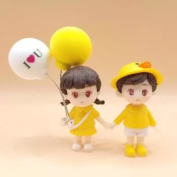 Аксессуары для автомобиля Rasmus, эмоциональная фигурка Mini Me, набор из 6 предметов, бесплатный подарок, пара цыплят из воздушных шаров, 1 предмет, корейские аксессуары для автомобилей