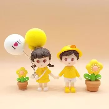 Аксессуары для автомобиля Rasmus, эмоциональная фигурка Mini Me, набор из 6 предметов, бесплатный подарок, пара цыплят из воздушных шаров, 1 предмет, корейские аксессуары для автомобилей