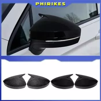 Аксессуары для автомобиля Volkswagen Tiguan 2016-2020 Чехол для зеркала заднего вида, глянцевый черный/углеродный