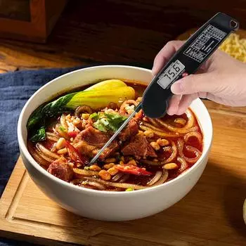 Аксессуары для барбекю, цифровой кухонный пищевой термометр для мяса, воды, молока, зонд, электронный термометр для духовки, горячая распродажа, барбекю, кухня, приготовление еды оранжевый