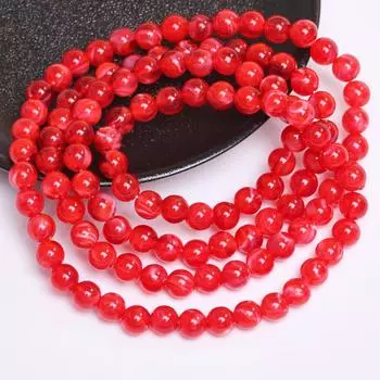 Аксессуары для бисера Изготовление ювелирных изделий из смолы Модные свободные бусины Эффект облаков Имитация нефритового камня 8 мм Круглый 30 шт. Браслет Ожерелье Аксессуары Style1 8mm 30Pcs