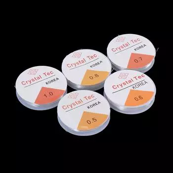 Аксессуары для браслетов и ожерелий своими руками Прозрачная проволока Шнур для бисероплетения Кристаллическая веревка Изготовление ювелирных изделий 0.6