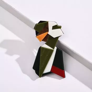 Аксессуары для булавки Мода Личность Творчество Простое Искусство Раздел Сращивание Контрастный Цвет Брошь