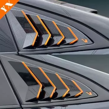Аксессуары для Changan UNIV UNI-V 2023-2024, задний спойлер автомобиля, крыло, боковое окно, треугольная накладка, накладка из АБС-пластика, карбоновый черный оранжевый