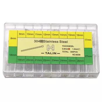 Аксессуары для часов Инструмент 304 Нержавеющая сталь Ремешок Звено Вал Штифт Ремешок Игла Открытый Штифт One Size белый