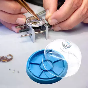 Аксессуары для часов Ящик для хранения Инструменты Обслуживание оборудования Винт Компонент Пыль синий
