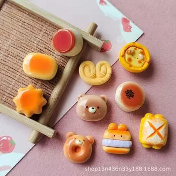 Аксессуары для чехлов для телефонов своими руками из смолы: Яркий чизкейк, хлеб, украшения ручной работы и материалы для заколок