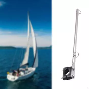 Аксессуары для держателей флагов для лодок Ветрозащитная конструкция Подходит для 7/8-дюймовых поручней для посохов морских судов