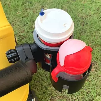 Аксессуары для детской коляски 2 в 1 Держатель для бутылочек Универсальная трехколесная коляска Стакан для воды Держатель для мобильного телефона и напитков Тележка для инвалидной коляски