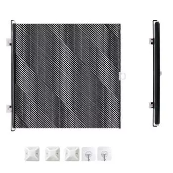 Аксессуары для домашних животных Защита Выдвижной забор Ворота Барьер Универсальный Защитный вольер для домашних животных с крючком Черный Детский Защитный щиток Дверь для дома