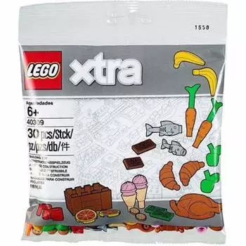 Аксессуары для еды Lego в полиэтиленовом пакете 40309 (экстра)