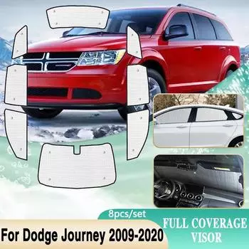 Аксессуары для Fiat Freemont Dodge Journey JC JCUV 2009 ~, солнцезащитные козырьки на лобовое стекло автомобиля, защита от солнца, УФ-лучей, козырек, боковое окно Rear Windows