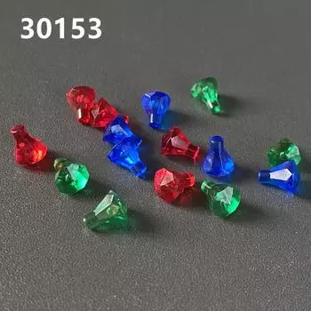 Аксессуары для фигурок из мелких строительных блоков, сцена 30153 Бриллианты, драгоценные камни, руда, энергетическое украшение для здания MOC 1 piece