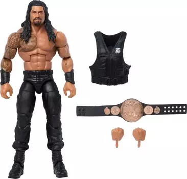 Аксессуары для фигурок Mattel WWE Elite Greatest Hits 2025 года Коллекционная фигурка Roman Reign с 25 точками артикуляции, сменными иглами и 6-дюймовыми