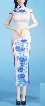 Аксессуары для фигурок Совместимо с телом TBLeague S52A и ниже SAtoys SA051 Красивое женское модное сексуальное китайское платье и высокий каблук