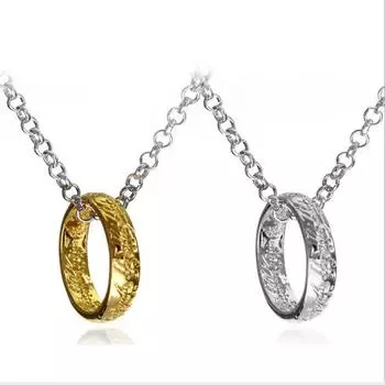 Аксессуары для фильмов и ТВ, ожерелье «Властелин колец», кольцо ожерелья для мужчин, женщин золотой