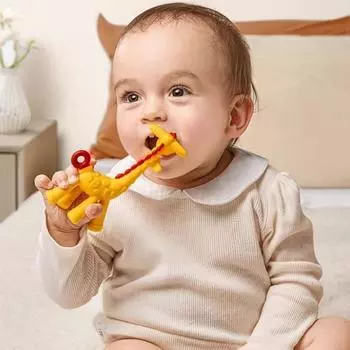 Аксессуары для фотосъемки Детский прорезыватель для зубов «Жираф» Создан для прорезывания зубов у детей Успокаивает зудящие молочные зубы Подарок на день рождения Удобство