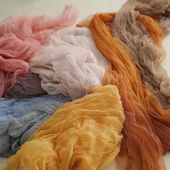 Аксессуары для фотосъемки, фоны, 3 м, мягкая тюлевая ткань, морщинистая марлевая ткань для фотостудии, реквизит для съемки 90*180cm жёлтый