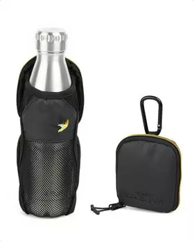 Аксессуары для фотосумки aosta Sancutuary IV Бутылка Kibitaki может вместить 500 мл Пластиковый зажим в комплекте 813072 Кобура, желтая, Бутылка, складная,