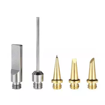 Аксессуары для газовых паяльников: Заостренная головка ножа и нагревательный сердечник (Модель 1115К) Pointed soldering iron tip