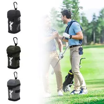 Аксессуары для гольфа Сумка для гольфа Сумка для гольфа Контейнер для мячей для гольфа Сумка-держатель для гольфа Чехол для мячей для гольфа чёрный