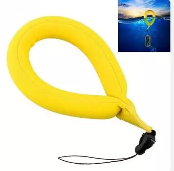 Аксессуары для GoPro, желтый плавающий ремешок из пенопласта для экшн-камеры Gopro Hero12/11/10/9/8/7/6/5 4 3 Xiao mi Yi Sjcam Sj4000 Sj5000 Sj7000