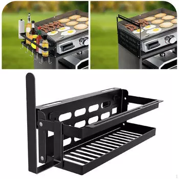 Аксессуары для гриля Подставка для специй Настенное крепление для хранения гриля с бумажным полотенцем