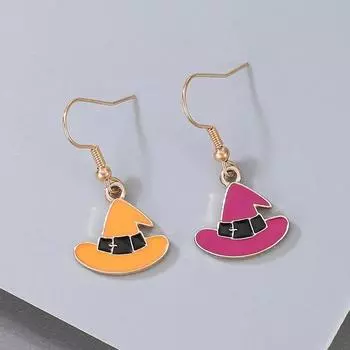 Аксессуары для Хэллоуина, серьги с пятиконечной звездой, капающие маслом с бороды, забавный индивидуальный сплав золотой