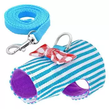 Аксессуары для хомяков Галстук-бабочка Тяговый трос Жилет для мелких домашних животных Товары для животных Шлейка и поводок Набор XS-2