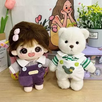 Аксессуары для игрушек 20 см Одежда для кукол Платье Одежда для кукол Комбинезон из хлопка Аксессуары для кукол A