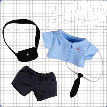 Аксессуары для игрушек Хлопковое платье для куклы Школьная форма Одежда для плюшевой игрушки Детский подарок style4