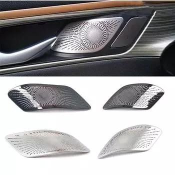 Аксессуары для интерьера для Haval Jolion 2024 2024 Автомобильная внутренняя передняя дверная ручка Подлокотник Стерео Аудио Динамик Звуковая рамка Крышка Отделка чёрный