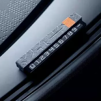 Аксессуары для интерьера ZEEKR X, замшевые номерные знаки для приборной панели, парковочные номерные знаки серый