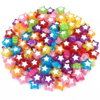 Аксессуары для изготовления ювелирных изделий 10 мм свободные бусины 20 шт бусины для DIY материал для рукоделия бусины в форме сердца и звезды конфетные цвета акриловые бусины синий