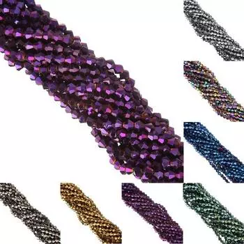 Аксессуары для изготовления ювелирных изделий «сделай сам» для браслетов и ожерелья 110 шт. 4 мм свободные бусины хрустальные стеклянные бусины оптом AB боковые аксессуары