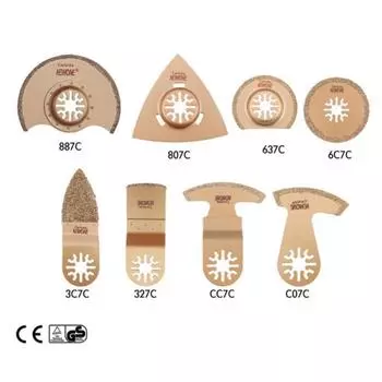 Аксессуары для карбидных осциллирующих пильных полотен в электроприводе Пильный диск Fein Multi tool Renovator для плиточного клея