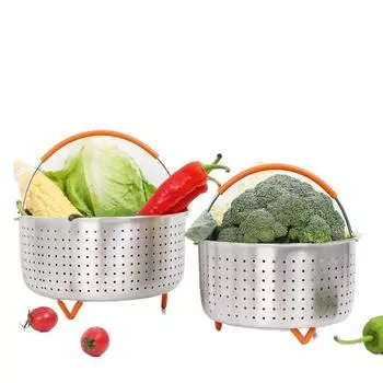 Аксессуары для кастрюль с защитой от ожогов Рисоварка Пароварка Корзина для пароварки Корзина для чистки фруктов Пароварка 6L