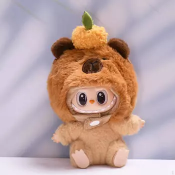 Аксессуары для костюма куклы Капибара, головной убор ручной работы, миниатюрная шапочка для 15-17 см, наряд на день рождения