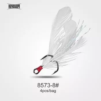 Аксессуары для крючков Kingdom Bai 8573 Варварские три крючка с колючими рыболовными крючками № 8 10, маленький поддельный якорный крючок Fait