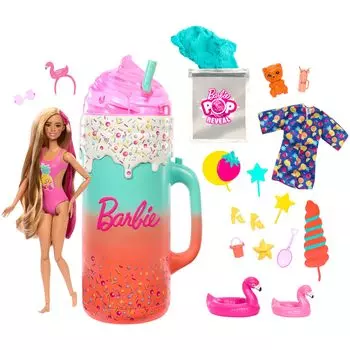 Аксессуары для кукол Barbie Pop Reveal Rise Surprise Fruit Series Подарочный набор Ароматизированная кукла Мягкий ароматизированный питомец Меняющий цвет Формованный песок и многое другое